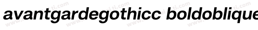 avantgardegothicc boldoblique字体转换